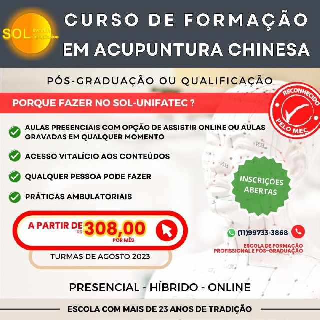 Foto 1 - Curso de acupuntura presencial ou online